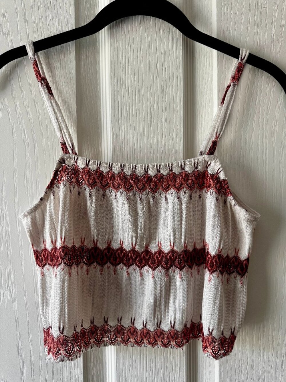Zara cropped woven tank